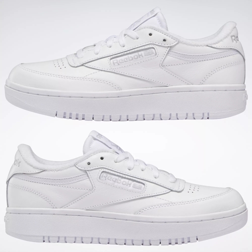 Zapatilla Reebok Plataforma Club C Double Mujer Blanco - Real Kicks