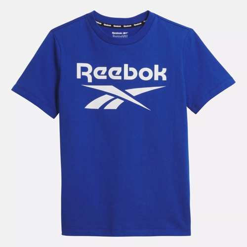 Reebok Kid s ID Big Logo Tee Kids in Vector Blue Size 18 20