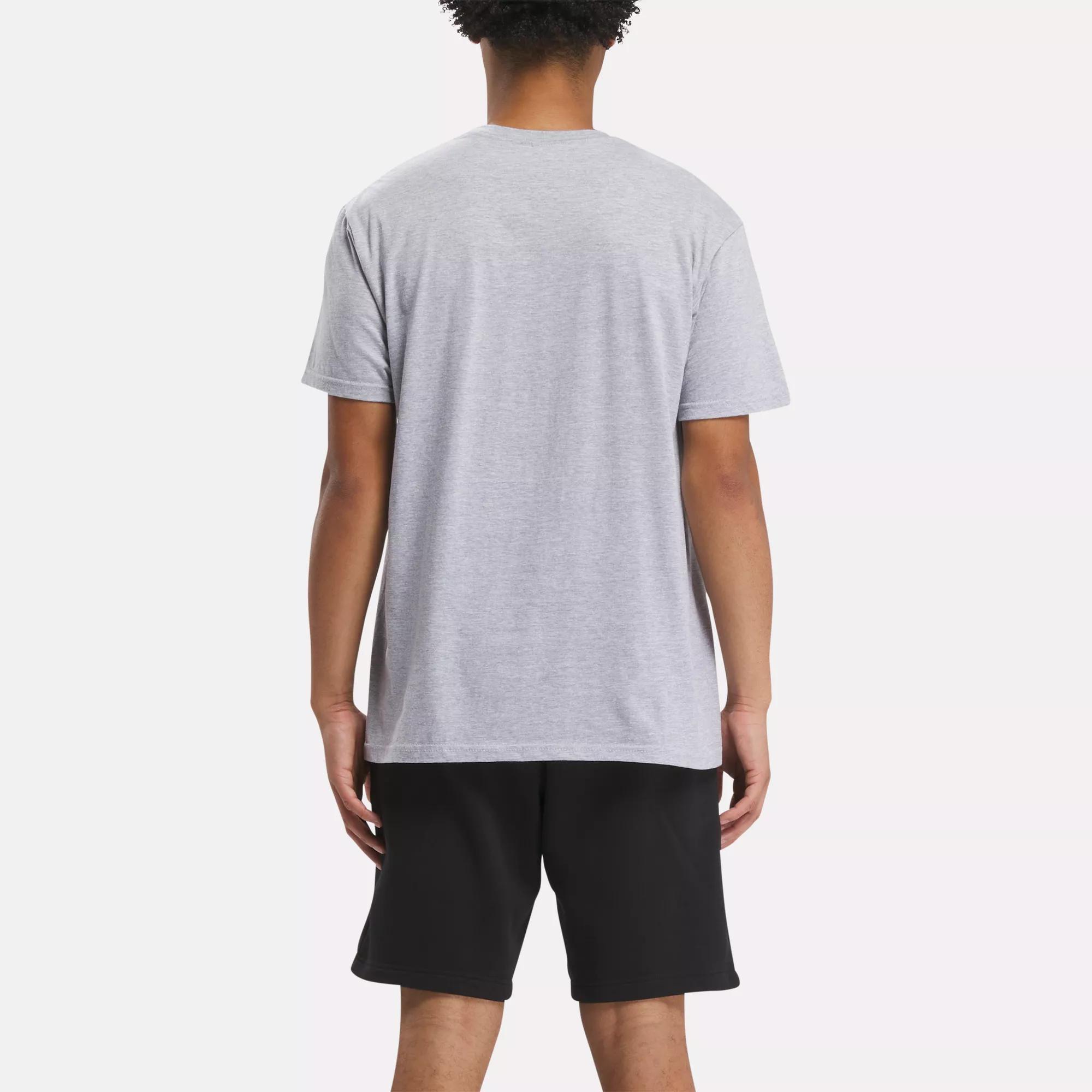 Downtown Basketball Tee - Heather Grey | Reebok