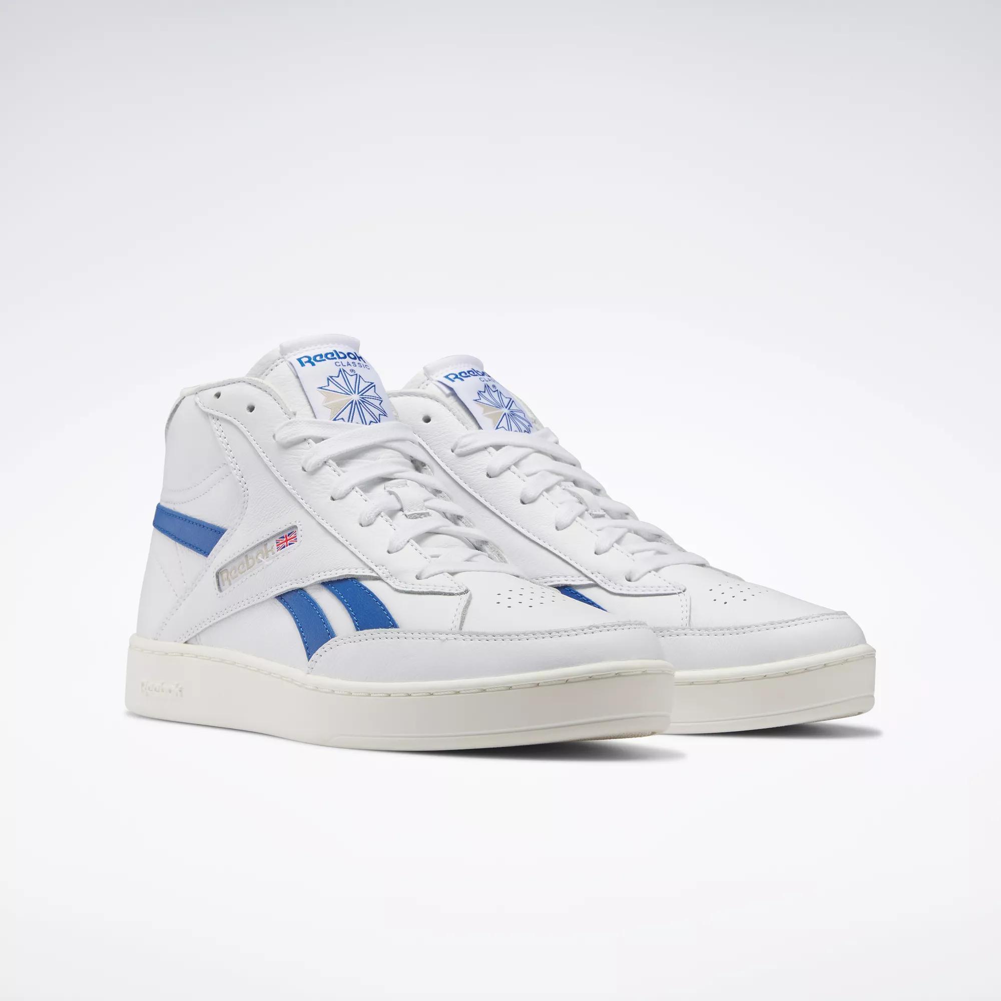 ovn kultur løst Club C 85 Form Hi Shoes - Ftwr White / Chalk / Vector Blue | Reebok