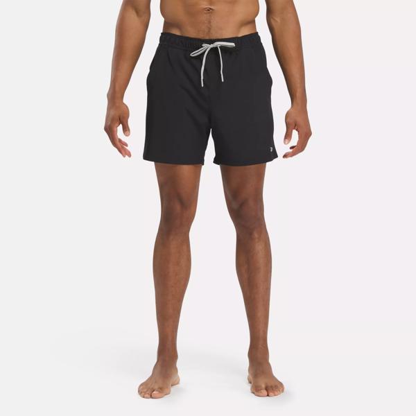 Huk Men's Capers 5.5” Volley Swim Trunks, XXL, Black