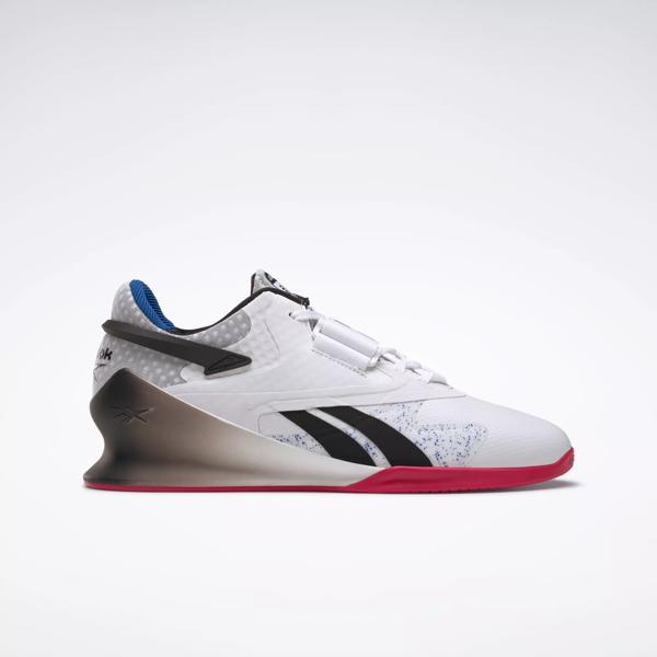 II Men's Weightlifting Shoes - Ftwr White / Core Black / Vector Red | Reebok