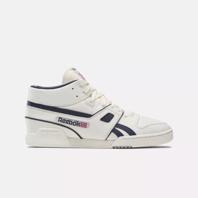 Workout Pro Mid Shoes - Chalk / Vector Navy / Pure Grey 3 | Reebok