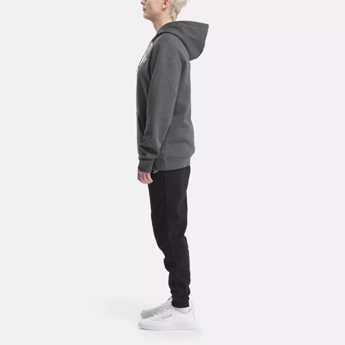 Reebok Apparel Hommes Reebok Identity Fleece Hoodie Noir/Blanc