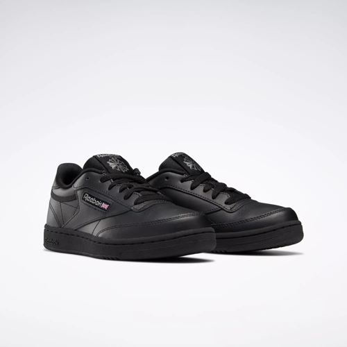 Reebok club c store all black