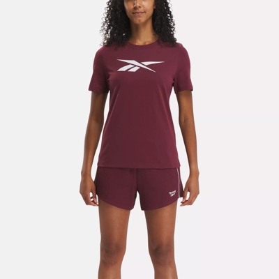 Vector Graphic T Shirt Classic Maroon Reebok