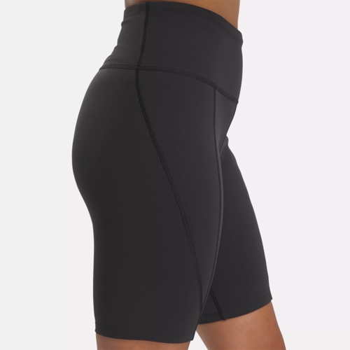 Reebok Apparel Women Lux High-Rise Bike Shorts BLACK