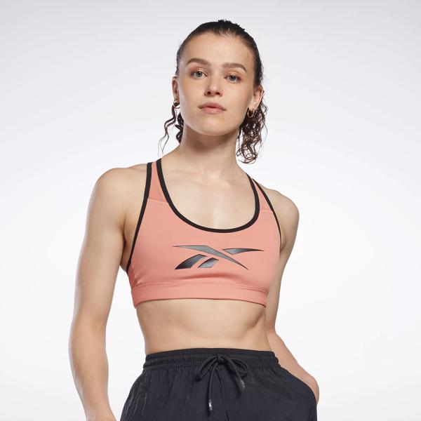 Lux Vector Racer Sports Bra - Canyon Coral