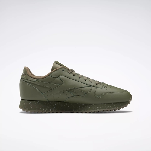 Sobretodo acelerador Monótono Classic Leather Ripple Shoes - Hunter Green / Pure Grey 3 / Army Green |  Reebok