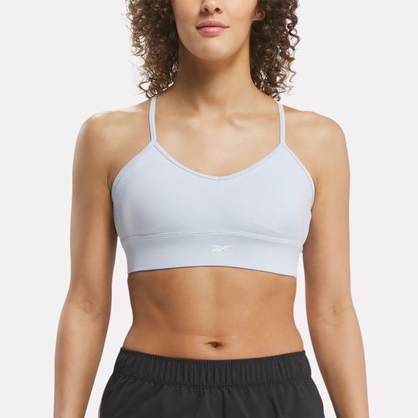 2 Reebok Womens Anti- Microbial Protection & Comfy Sports Bra Blue