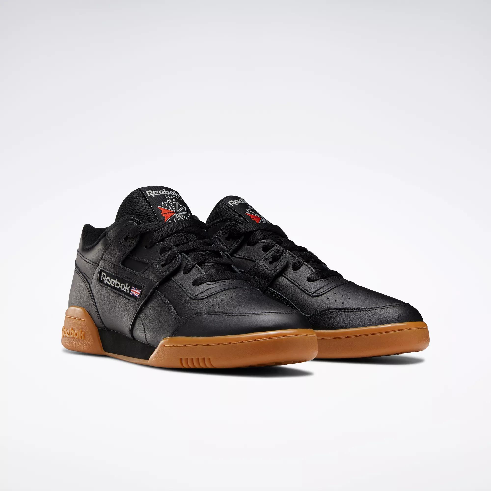 Reebok classic workout sales sneakers with gum sole