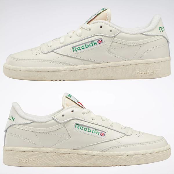 Club C 85 Vintage Shoes - Chalk / Alabaster / Glen Green | Reebok