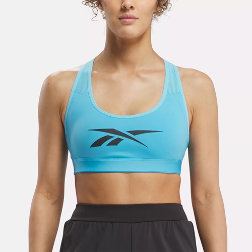 Reebok Womens Medium Impact Sports Bras with Removable Cups 