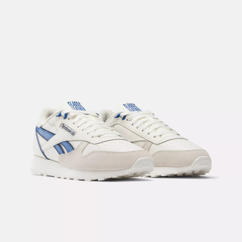 Classic Leather Shoes - Chalk / Vector Blue / Vector Navy | Reebok | Sneaker low