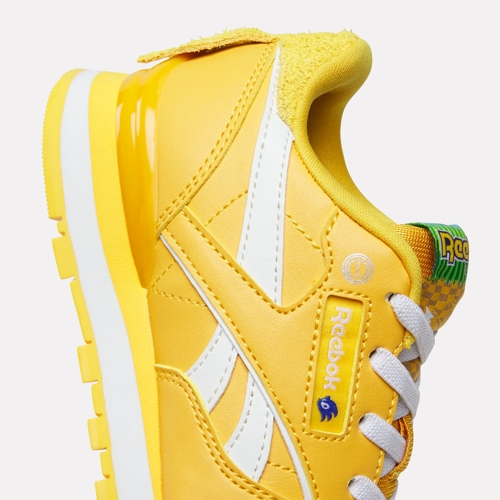 Reebok x Sonic 3 Classic Leather Step N Flash Shoes Preschool Gold White Gold Reebok