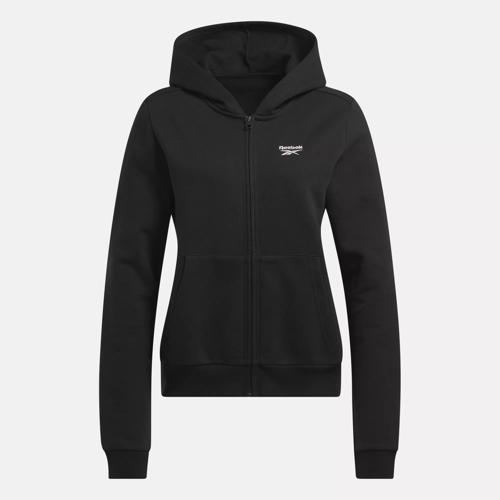 Reebok Identity Fleece Full-Zip Hoodie in SOFT ECRU