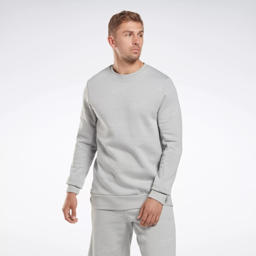 Reebok Identity Vector Fleece Crew Sweatshirt - Pure Grey 3 | Reebok