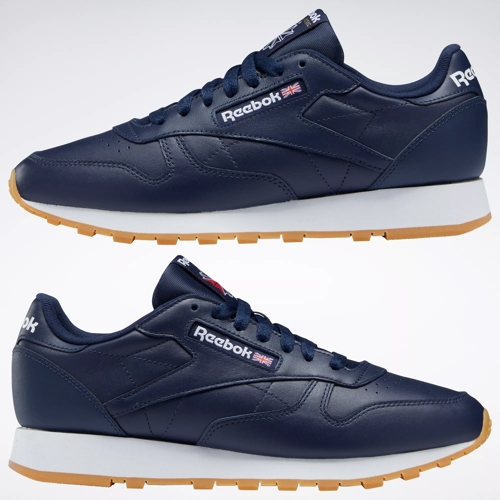 Leather | White Reebok Vector - Classic / Navy Rubber / Ftwr Shoes Gum-03 Reebok