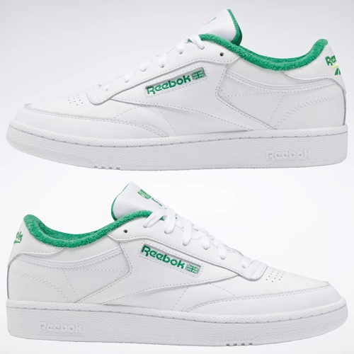 Reebok Women's Club C 85 in White/Glen Green