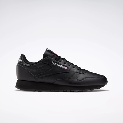 Classic Leather Shoes - Core Black / Core Black / Pure Grey 5 | Reebok