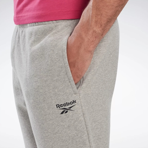 Reebok Identity Open Hem Pants in Medium Grey Heather