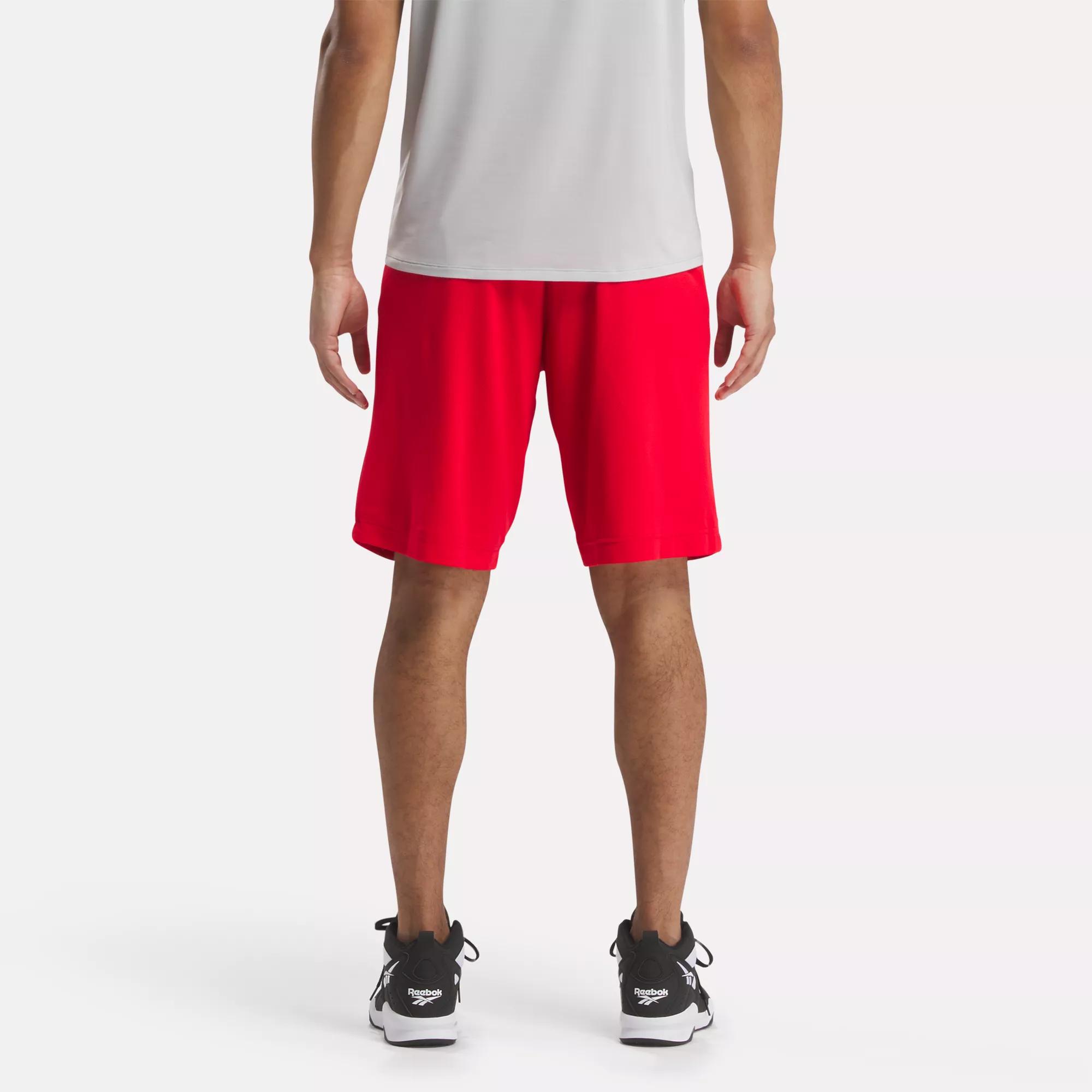 Basketball Open-Hole Mesh Shorts - Vector Red | Reebok