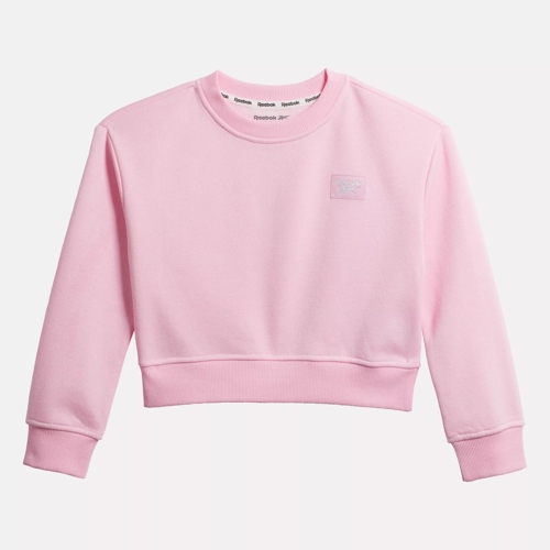 Reebok Kid s Patchwork Sweatshirt in Pink Size 5