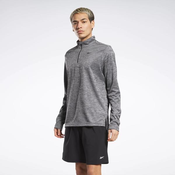 Workout Ready Knit 1/4 Zip Sweatshirt in PEACH FUZZ S23-R