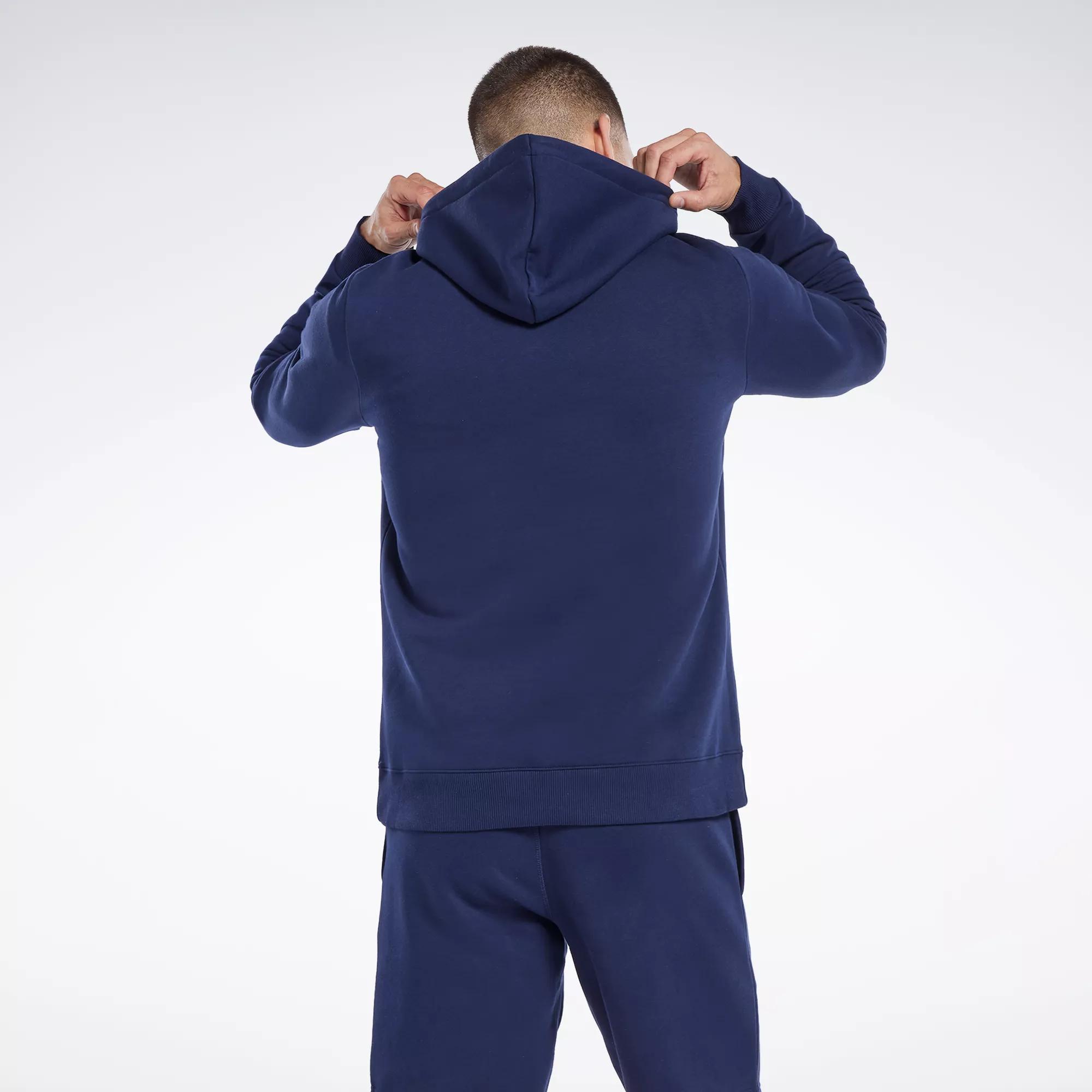 Reebok Identity Fleece Over-the-Head Hoodie - Vector Navy | Reebok