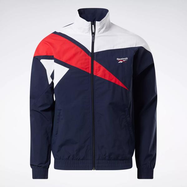 Men’s Reebok WOVEN TRACKJACKET VECTOR NAVY Size M deals