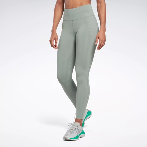 cement flygtninge Ingeniører Lux High-Rise Leggings - Harmony Green | Reebok