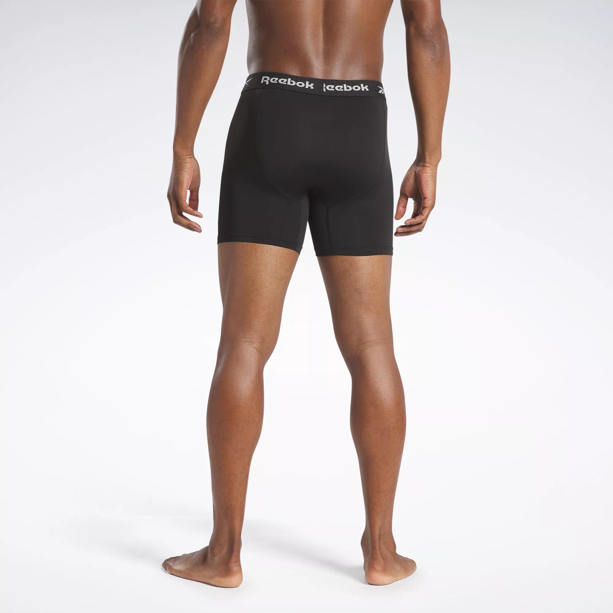 Reebok Women's Reebok Womens Sports Boy Briefs, Multi Pack of 3 Workout  Underwear in Black