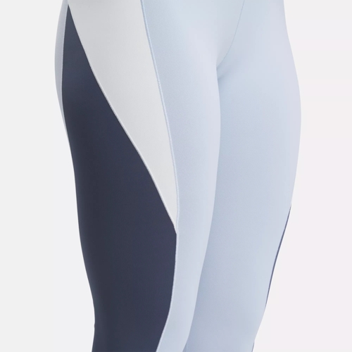 Reebok Lux High-Rise Colorblock Leggings (Plus Size) 1X Pale Blue / East  Coast Blue