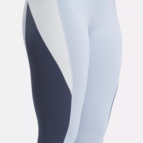 Lux High-Rise Colorblock Leggings - Pale Blue / East Coast Blue