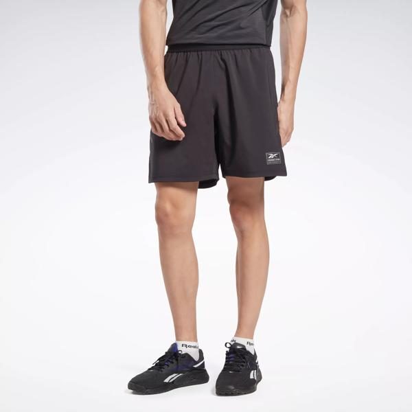 Reebok RN#69421 Mens Activewear Running Shorts Elastic Waist Logo Blac –  Goodfair