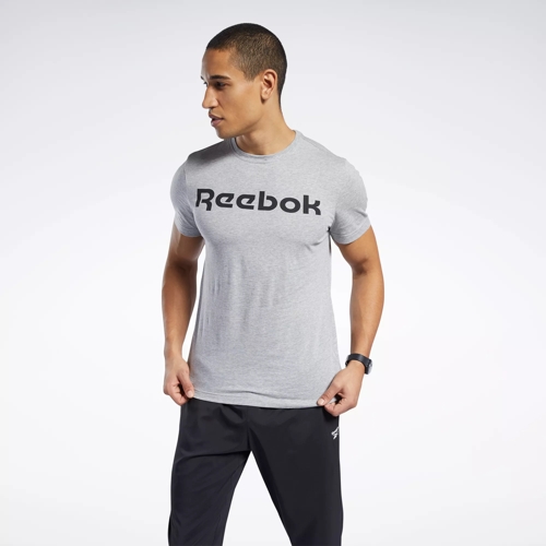 Graphic Series Linear Logo Tee Reebok Grey Heather | - Medium