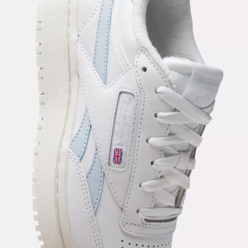 Club C Double Revenge Women\'s Shoes - White / Feel Good Blue / Chalk |  Reebok