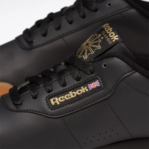 Womens Reebok Princess Leather Black WIDE