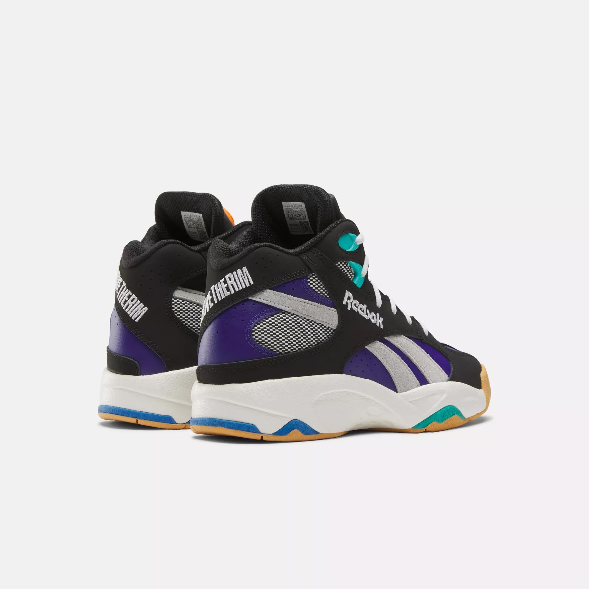 Reebok black cheap and purple