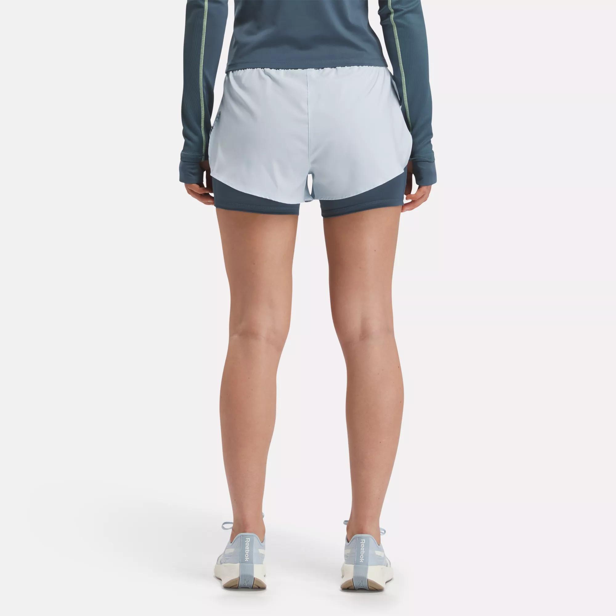 Running Blue Two-in-One Shorts - Feel Good | Reebok