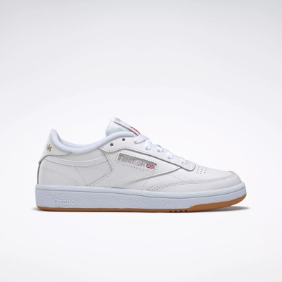 Reebok Club C 85 Vintage White & Green Shoes - Size 4 1/2 - White - Casual Shoes at Zumiez