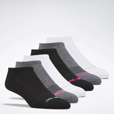 Reebok Basic Low Cut Socks 6 Pairs Women s Size 9 11 Black