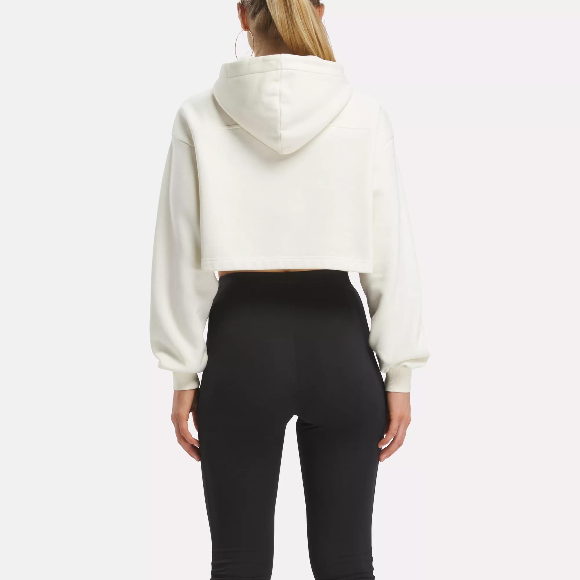 Reebok dance cropped sales hoodie