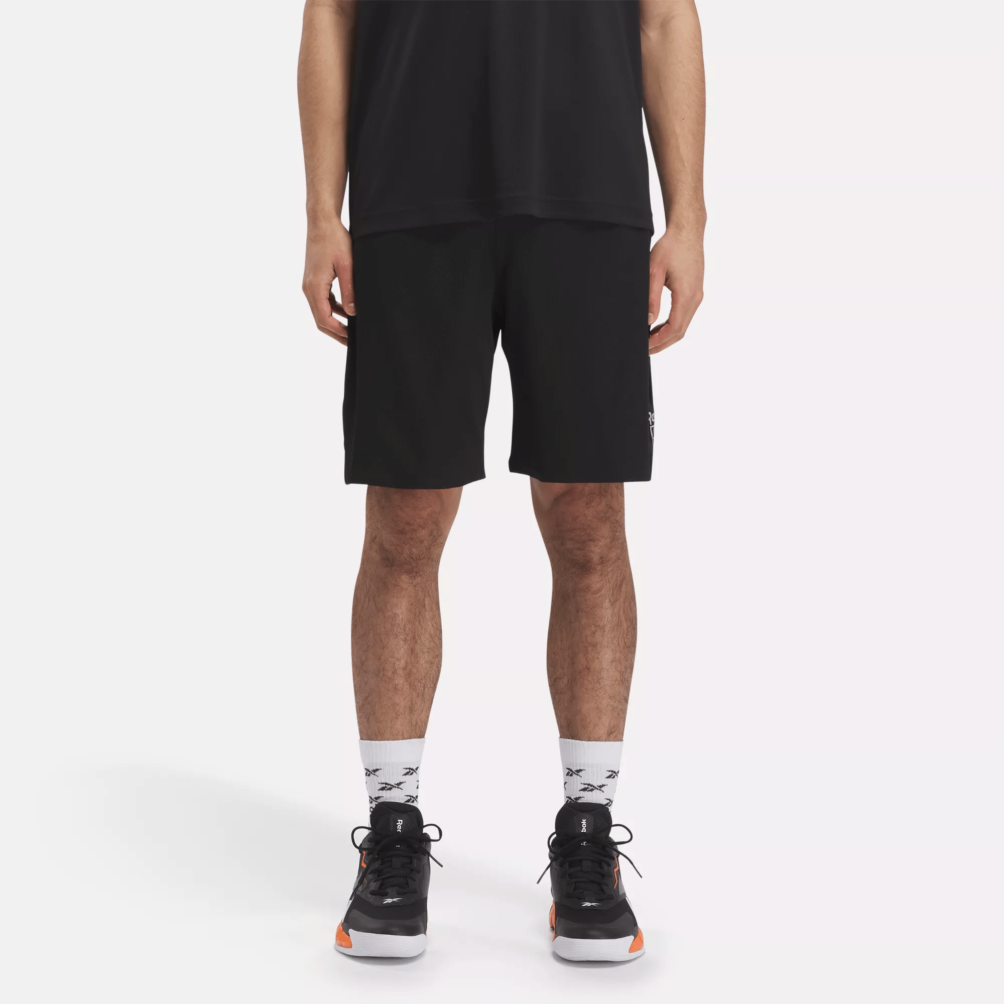Reebok Basketball Mesh Shorts In Black