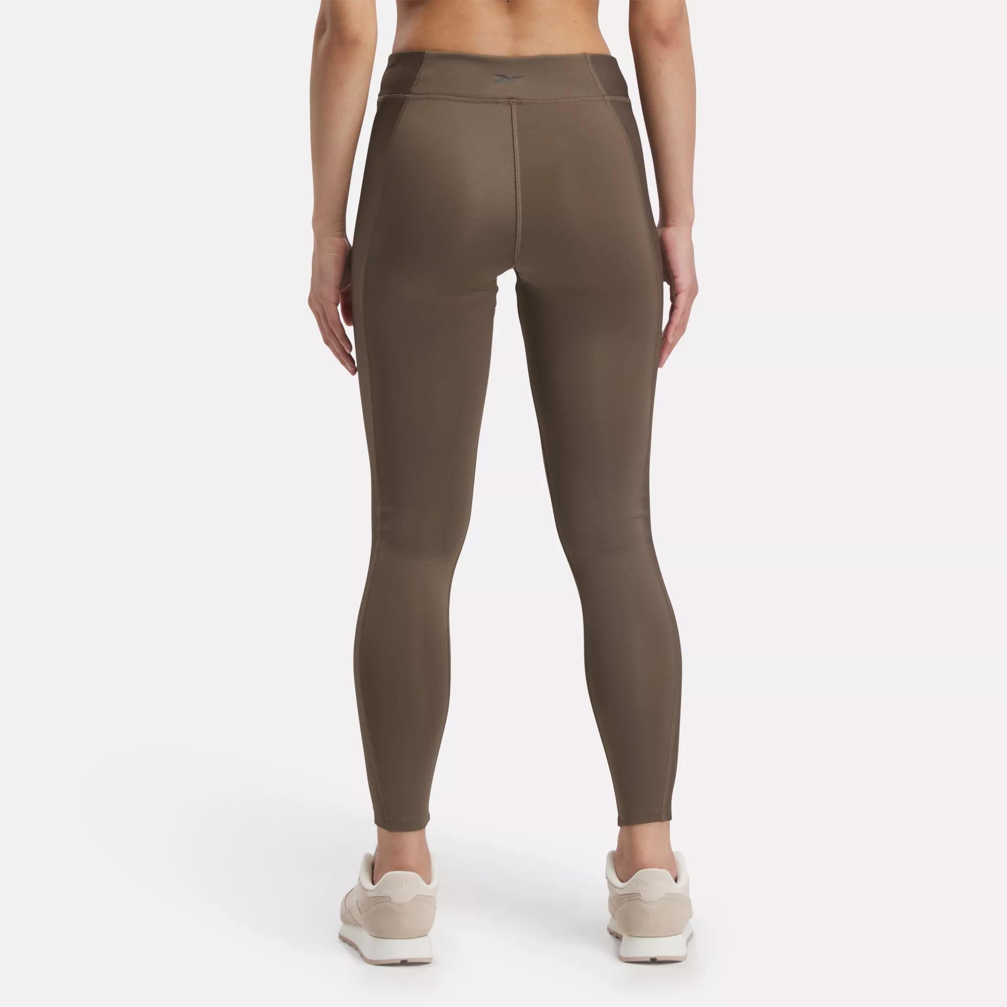 adidas Lounge Ribbed High-Waist 7/8 Leggings - Black