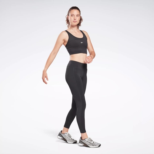 Tilskyndelse forbruger Sump Workout Ready Mesh Leggings - Night Black | Reebok