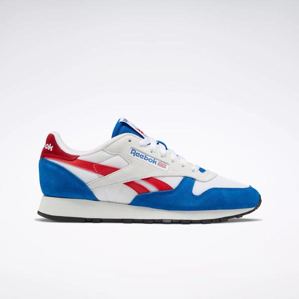 Ups Pertenecer a templo Classic Leather Make It Yours Shoes - Vector Blue / Ftwr White / Vector Red  | Reebok