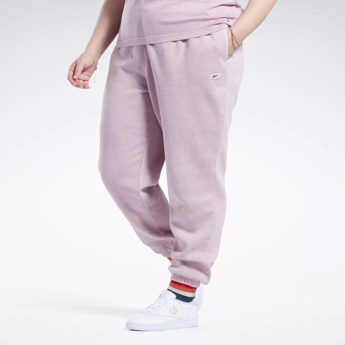 Reebok Plus Size Shine Fleece Jogger Pants - Cherry