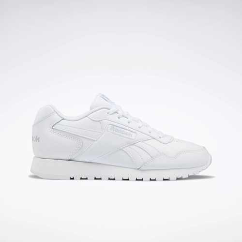 white and grey reebok