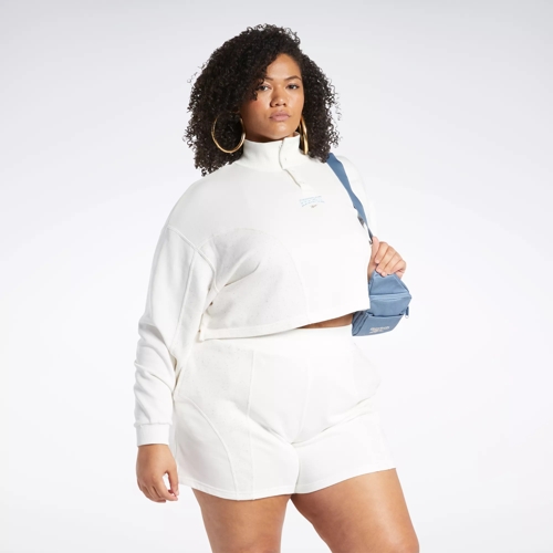 20% off Fleece Sets Plus Size White Sports Bras.